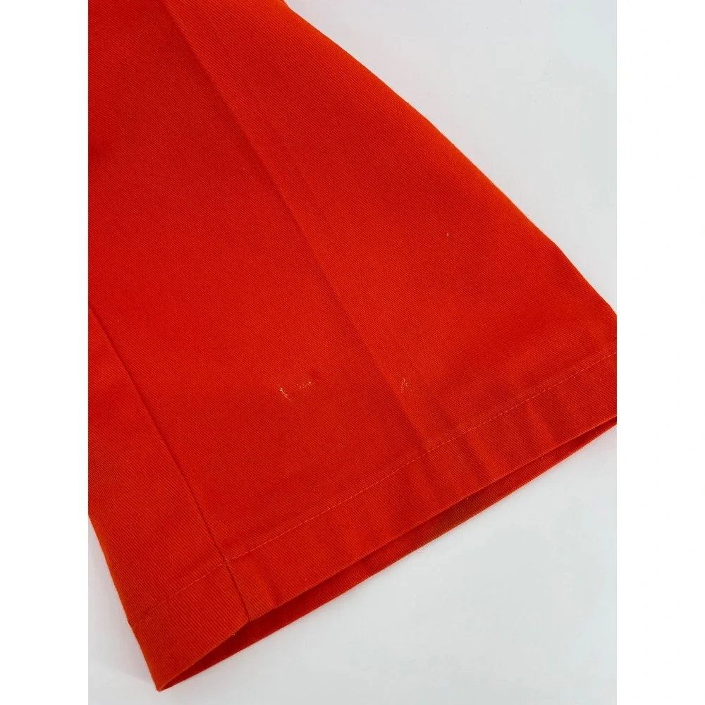 Dickies 874 Work Pants Mens W46 L32 Orange Straight Leg Twill Made in USA